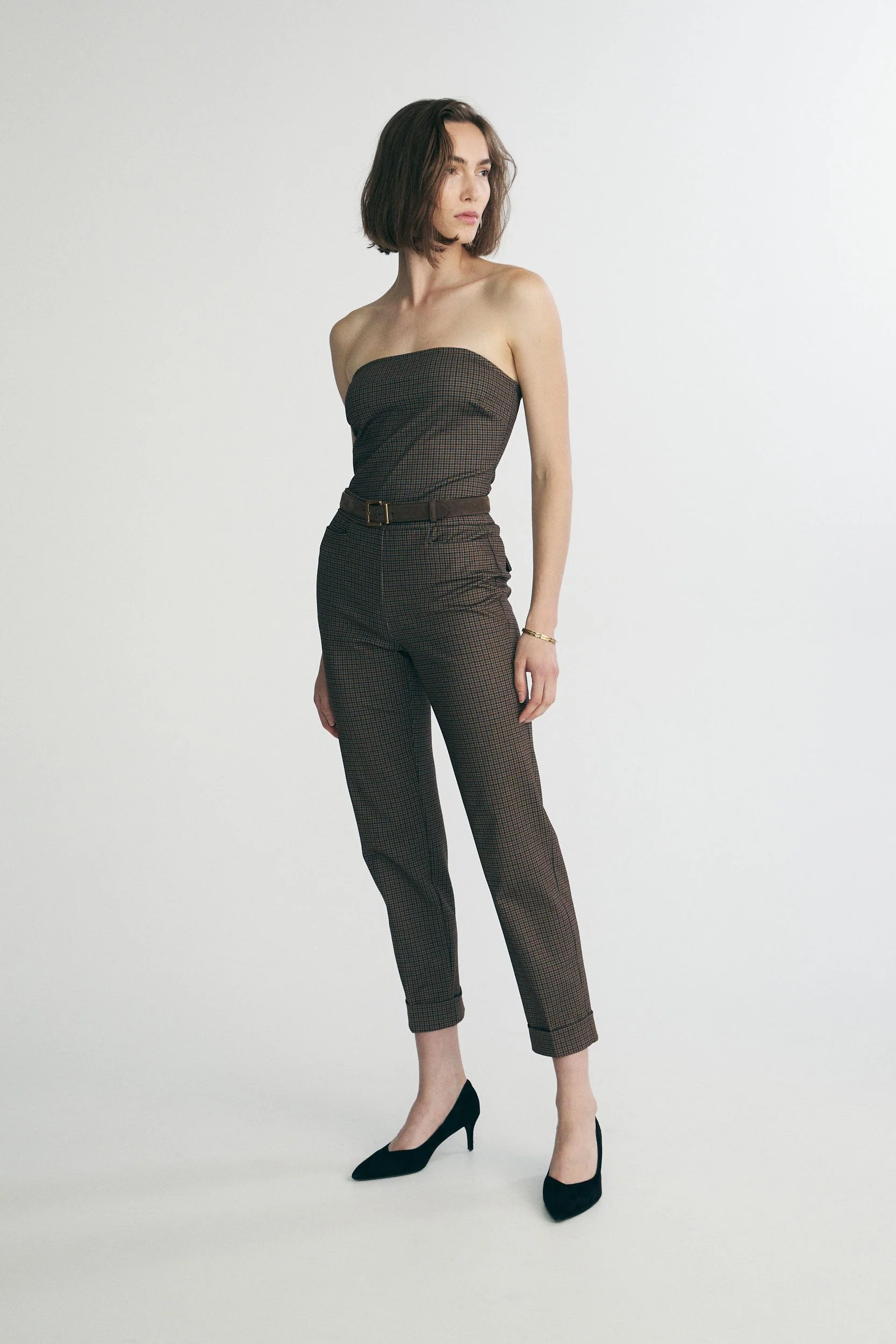 Plaid bustier top - Image 5