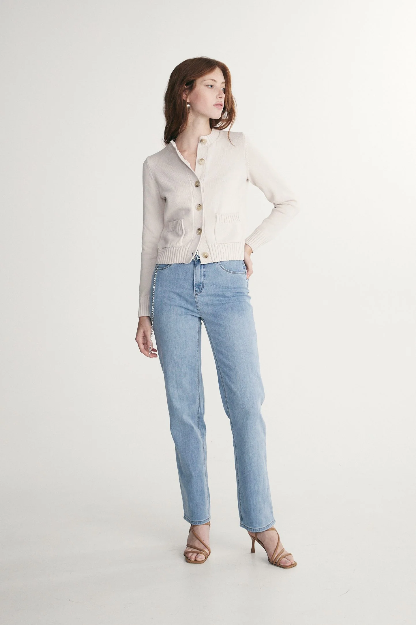 Cardigan with pockets - Image 7