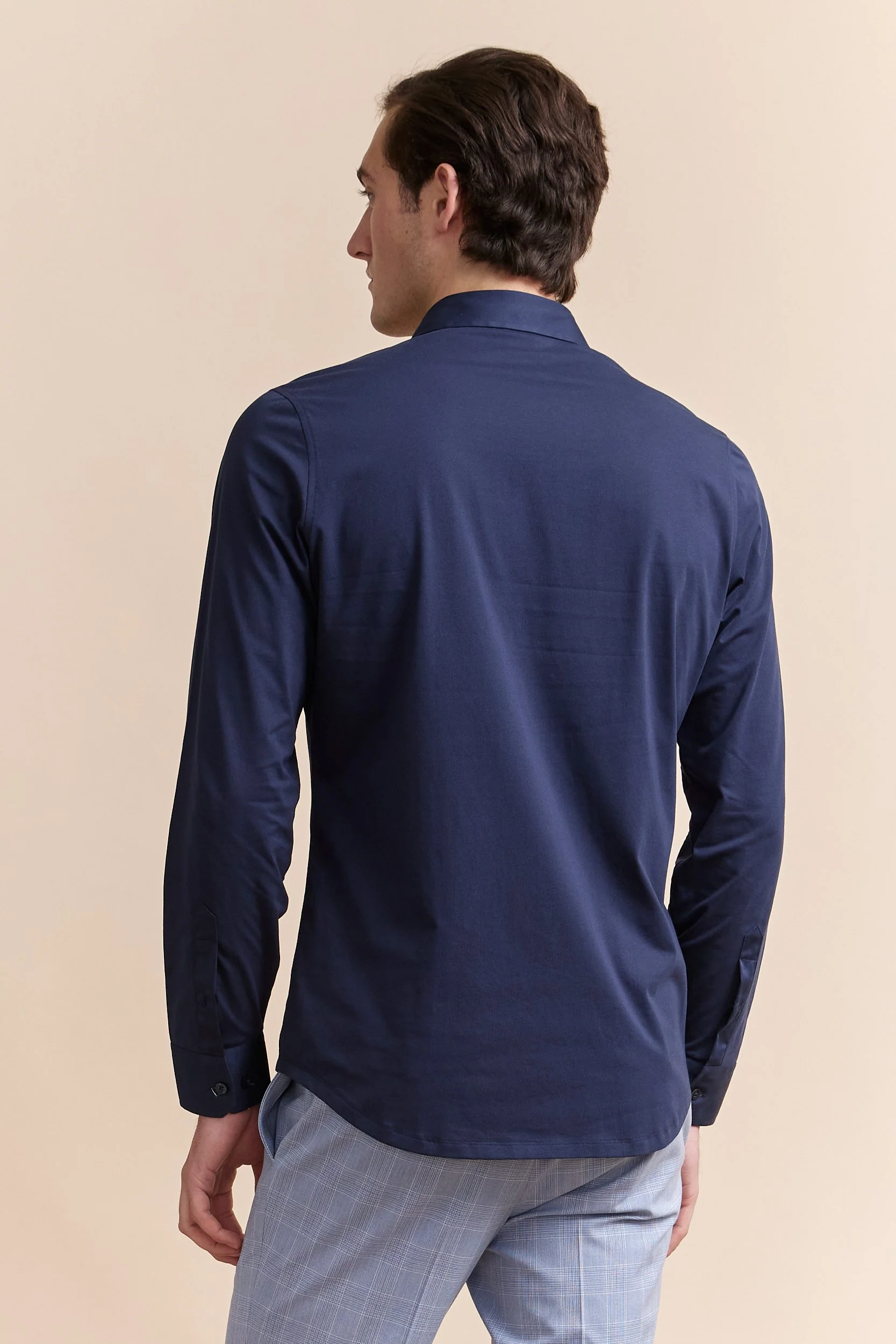 Jersey back & sleeve fitted shirt - Image 6