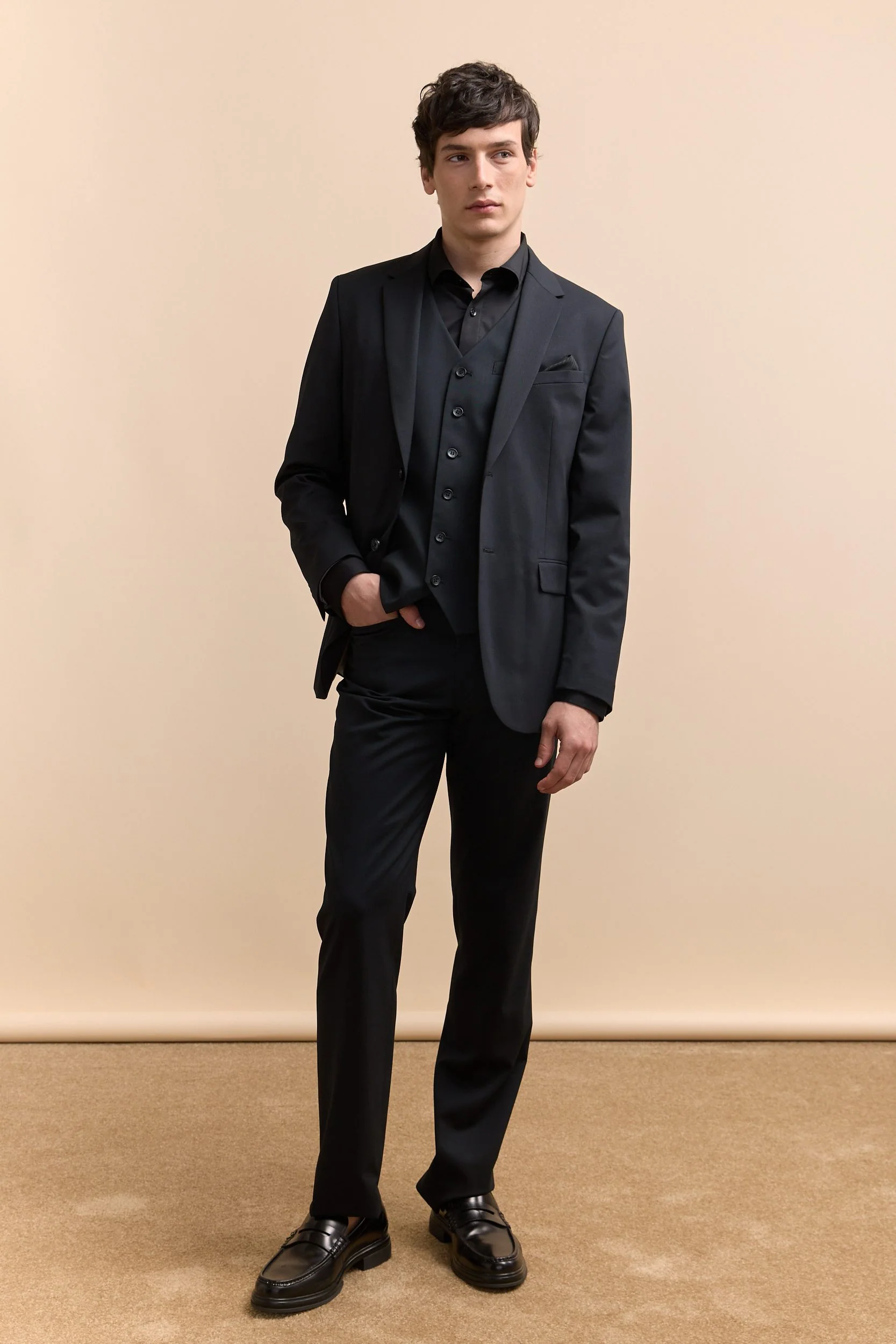 Jersey back & sleeve fitted shirt - Image 8