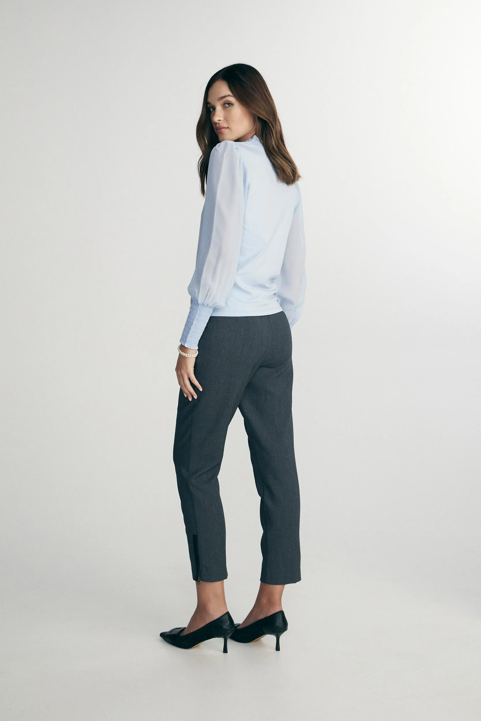 Jersey top with combo puffy sleeve - Image 3