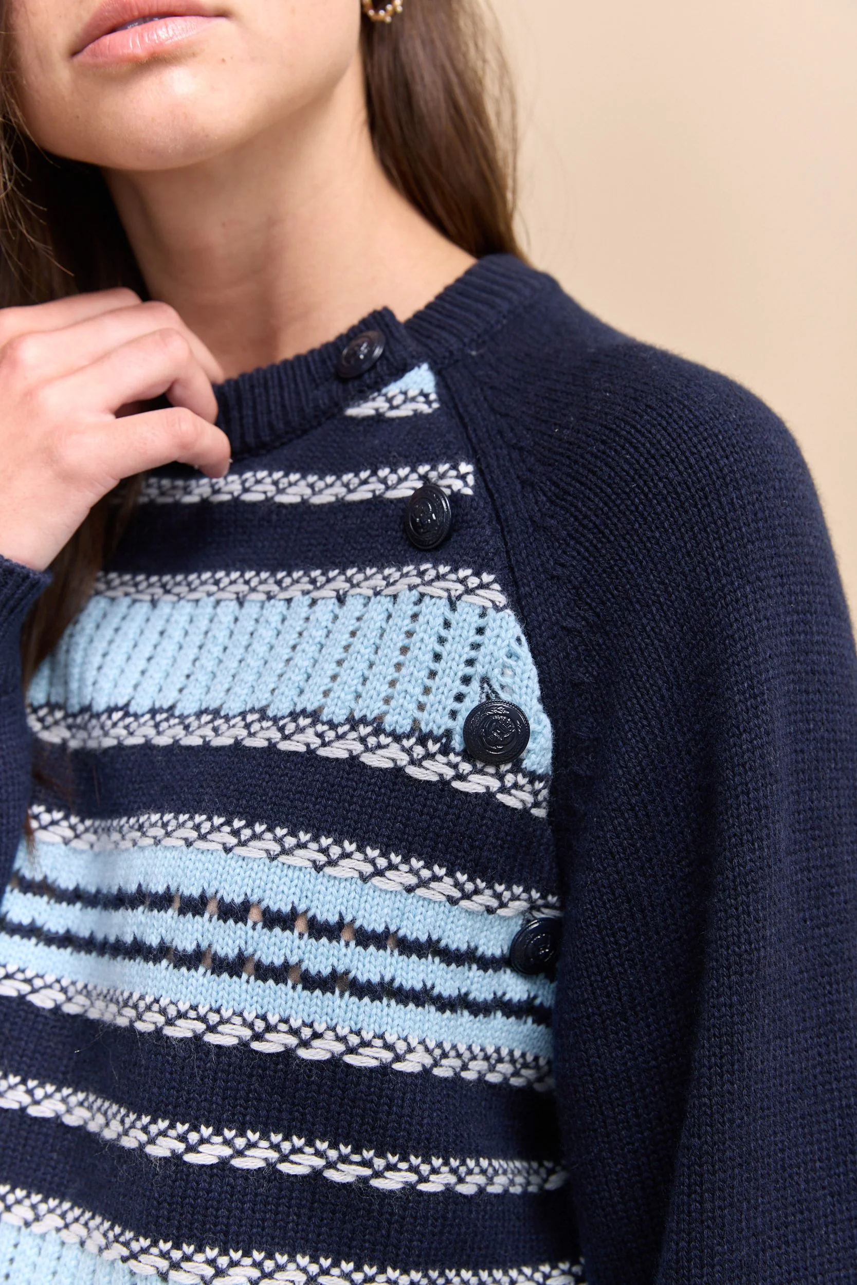 Multi texture stripes sweater - Image 4