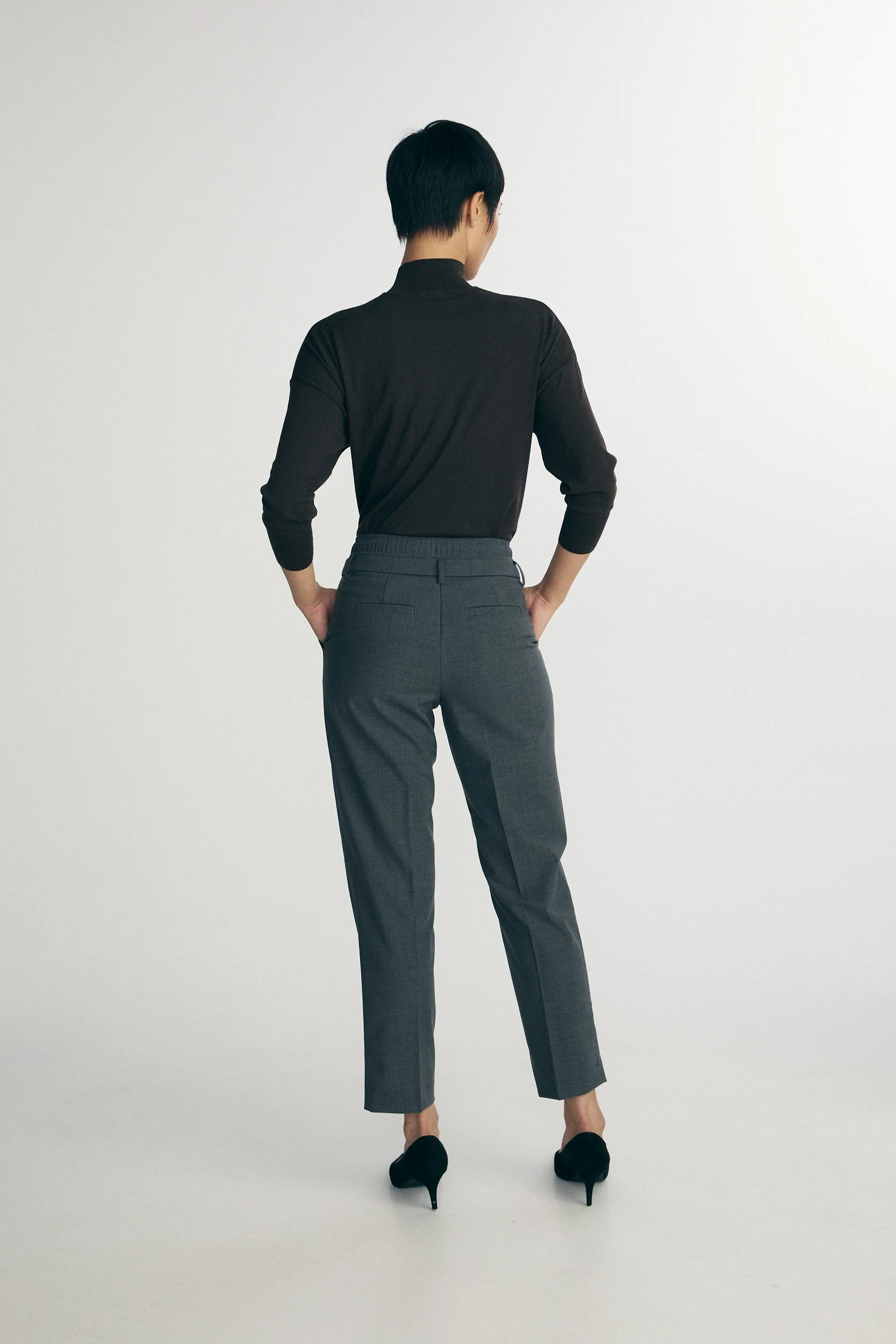 Pants with double waistband - Image 3