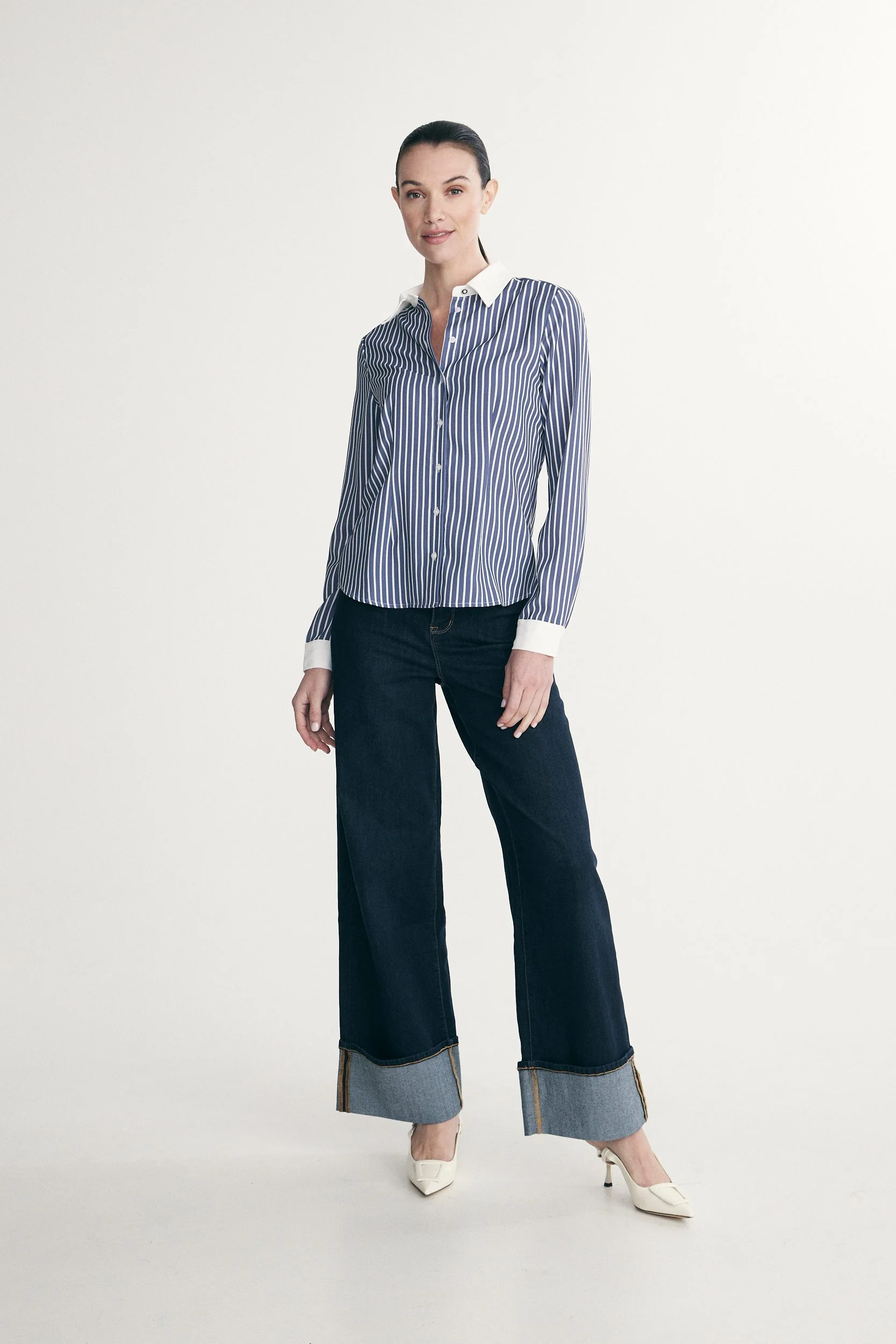 Semi-fitted striped shirt - Image 3