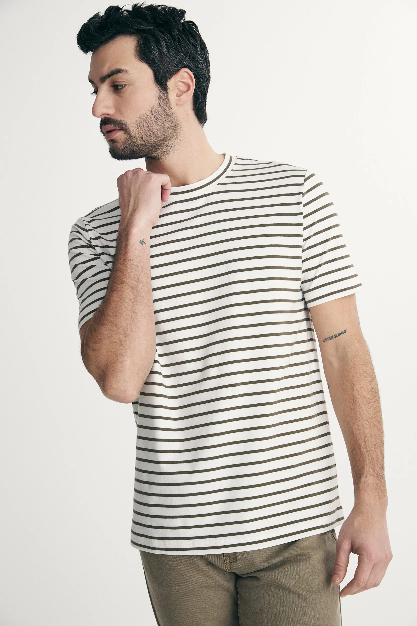 Striped crew neck t-shirt - Image 4