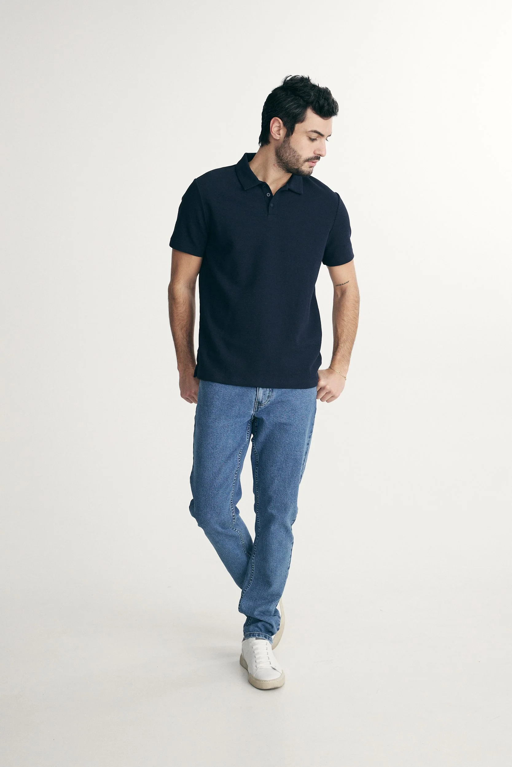 Textured polo - Image 4