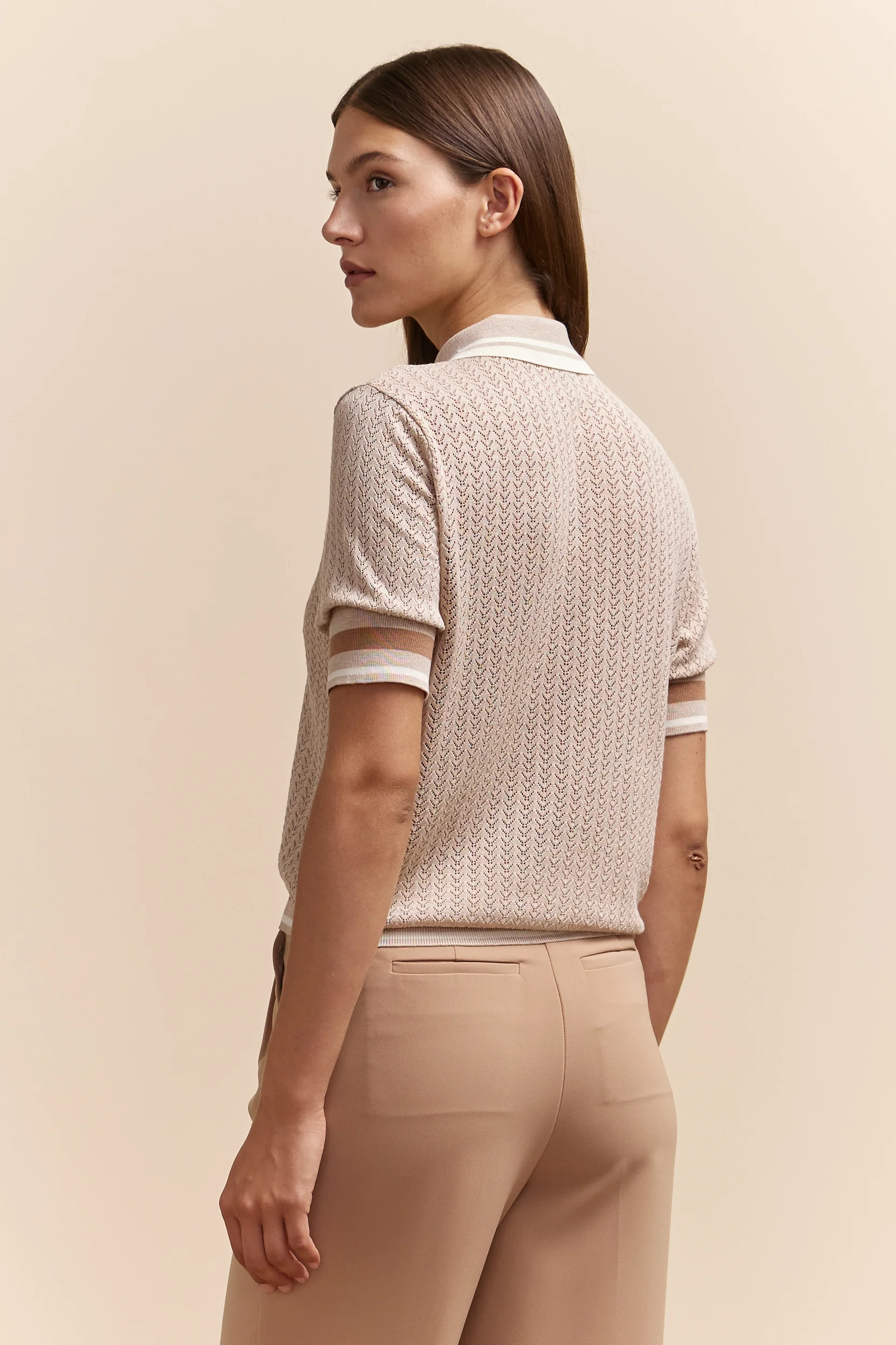 Textured polo sweater - Image 10