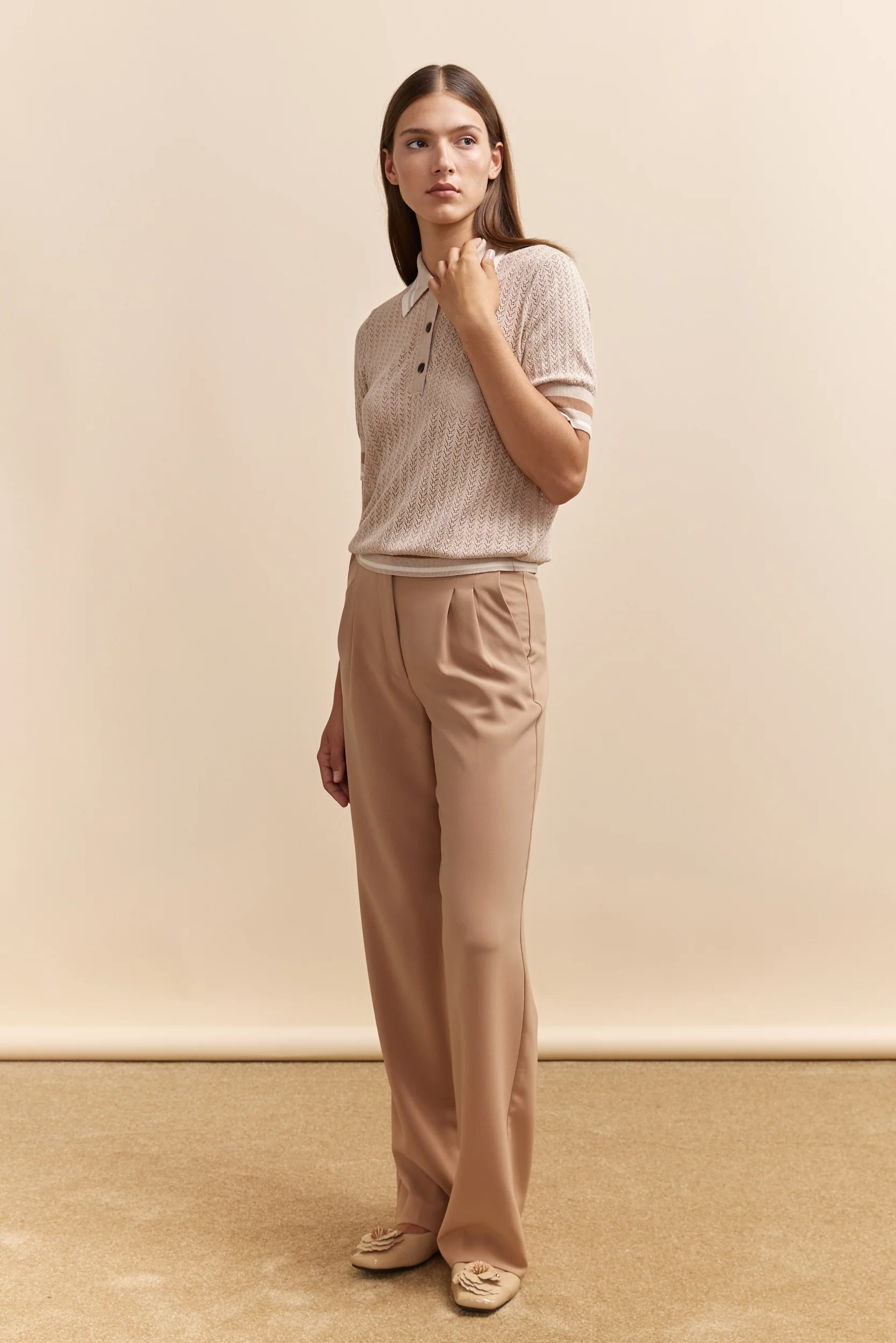 Textured polo sweater - Image 12