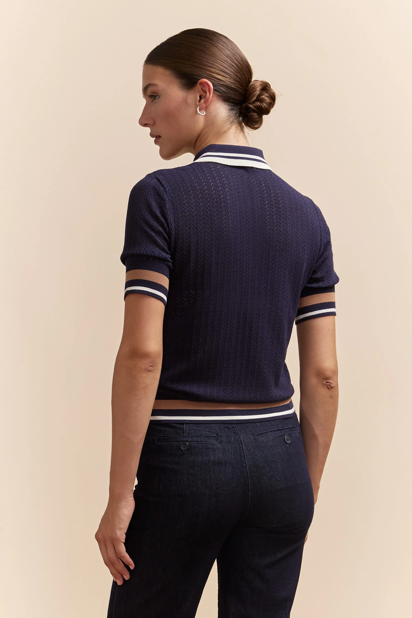Textured polo sweater - Image 7